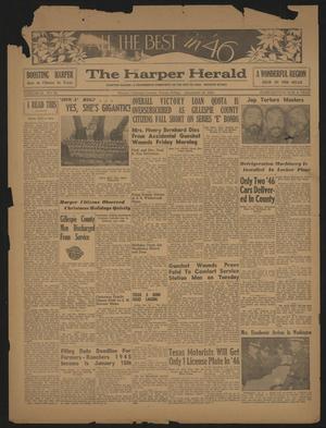 Primary view of object titled 'The Harper Herald (Harper, Tex.), Vol. 30, No. 52, Ed. 1 Friday, December 28, 1945'.