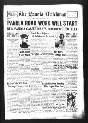 The Panola Watchman (Carthage, Tex.), Vol. 57, No. 46, Ed. 1 Wednesday, October 1, 1930