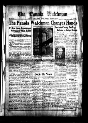 The Panola Watchman (Carthage, Tex.), Vol. 59, No. 1, Ed. 1 Thursday, November 19, 1931