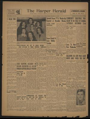 Primary view of object titled 'The Harper Herald (Harper, Tex.), Vol. 29, No. 50, Ed. 1 Friday, December 15, 1944'.