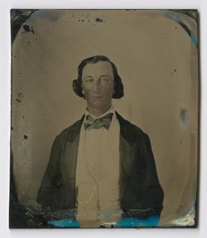 Primary view of object titled '[Glass Plate Photo of Doc Reeves]'.
