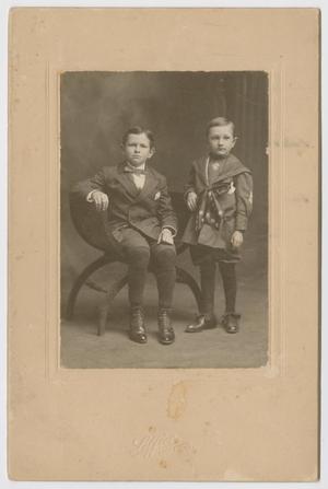 Primary view of object titled '[Child Portrait of Oren and Wylie Calloway]'.