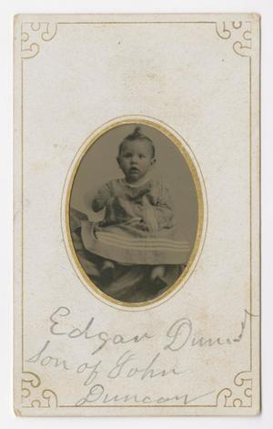 Primary view of object titled '[Baby Portrait of Edgar Duncan]'.