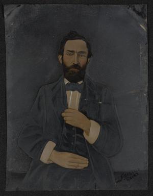 [Hand Painted Tin Type of Frank Reeves]