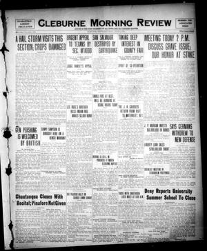 Primary view of object titled 'Cleburne Morning Review (Cleburne, Tex.), Ed. 1 Saturday, June 9, 1917'.
