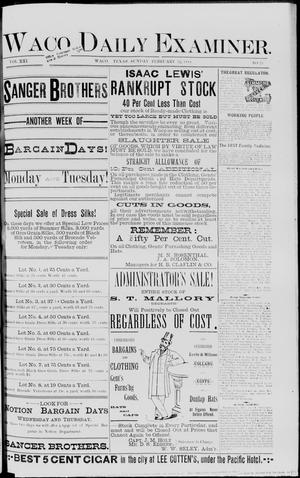 Waco Daily Examiner. (Waco, Tex.), Vol. 21, No. 73, Ed. 1, Sunday, February 12, 1888