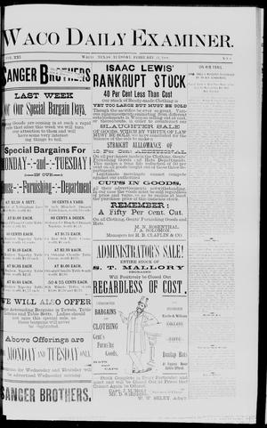 Waco Daily Examiner. (Waco, Tex.), Vol. 21, No. 80, Ed. 1, Tuesday, February 21, 1888