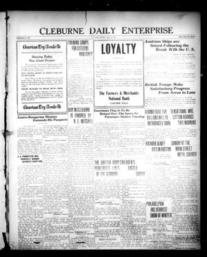 Primary view of object titled 'Cleburne Morning Review (Cleburne, Tex.), Ed. 1 Monday, April 9, 1917'.