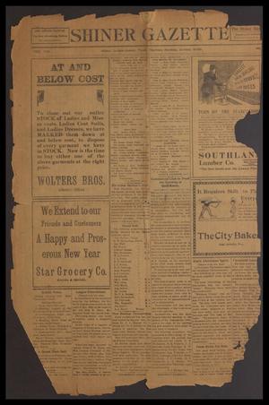 Primary view of object titled 'Shiner Gazette (Shiner, Tex.), Vol. 22, No. [18], Ed. 1 Thursday, January 14, 1915'.
