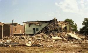 [Demolition of the south building of Congress Junior High]