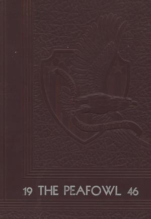 Primary view of object titled 'The Peafowl, Yearbook for Peacock Students, 1946'.