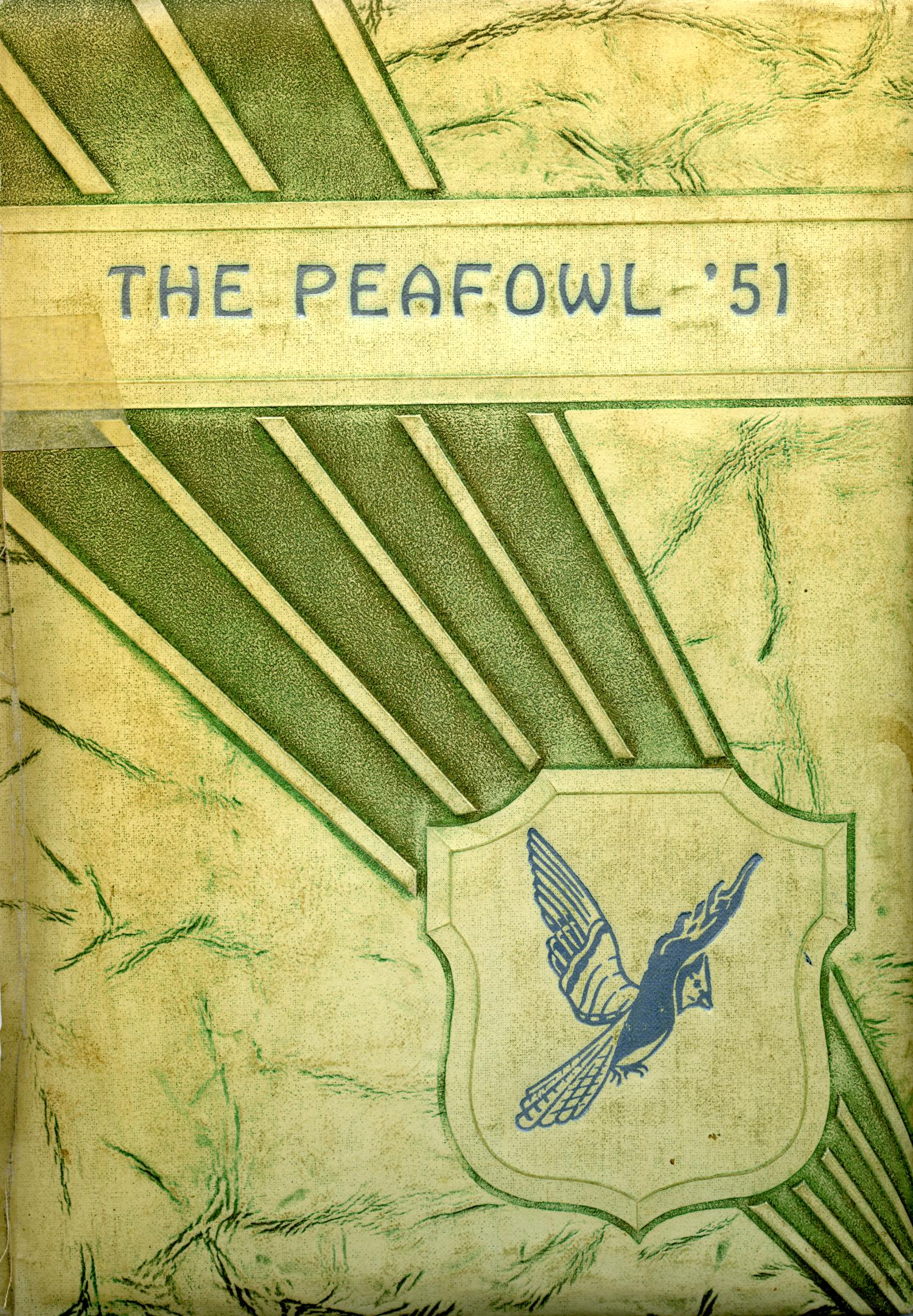 The Peafowl, Yearbook of Peacock High School, 1951
                                                
                                                    Front Cover
                                                