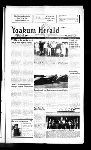 Primary view of object titled 'Yoakum Herald-Times (Yoakum, Tex.), Vol. 114, No. 24, Ed. 1 Wednesday, June 14, 2006'.