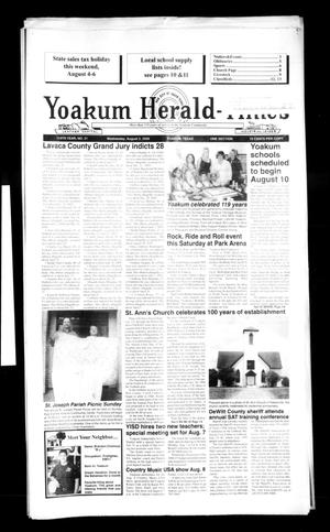 Primary view of object titled 'Yoakum Herald-Times (Yoakum, Tex.), Vol. 114, No. 31, Ed. 1 Wednesday, August 2, 2006'.