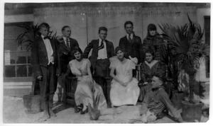 Primary view of object titled 'Cast of Denton High School Class Play'.
