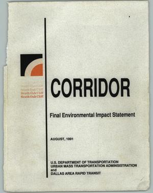Primary view of object titled 'South Oak Cliff Corridor: Final Environmental Impact Statement'.