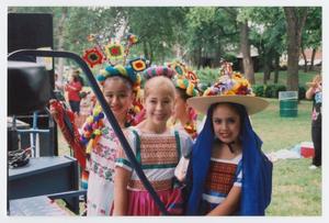 [Girls in Costume at Cinco de Mayo Festival]