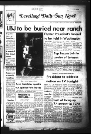 Levelland Daily Sun News (Levelland, Tex.), Vol. 31, No. 79, Ed. 1 Tuesday, January 23, 1973
