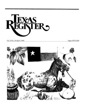 Primary view of object titled 'Texas Register, Volume 24, Number 28, Pages 5079-5268, July 9, 1999'.