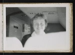 Photo of woman on plane