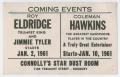 Primary view of Advertisement for Roy Eldridge and Coleman Hawkins at Connolly's Star Dust Room