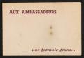 Thumbnail image of item number 1 in: 'Advertisement for Roy Eldridge at Cafe des Ambassadeurs'.