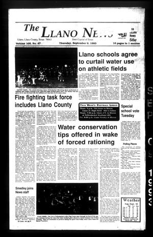 The Llano News (Llano, Tex.), Vol. 105, No. 47, Ed. 1 Thursday, September 9, 1993
