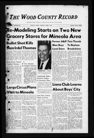 The Wood County Record (Mineola, Tex.), Vol. [26], No. 1, Ed. 1 Tuesday, April 3, 1956