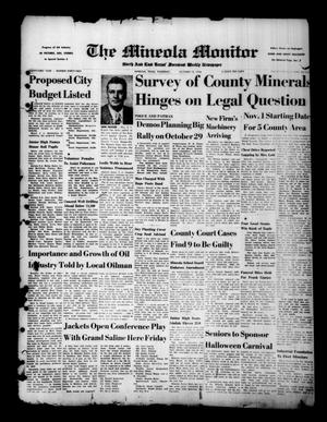 The Mineola Monitor (Mineola, Tex.), Vol. 81, No. 32, Ed. 1 Thursday, October 18, 1956