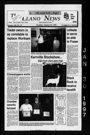 The Llano News (Llano, Tex.), Vol. 109, No. 16, Ed. 1 Thursday, January 30, 1997