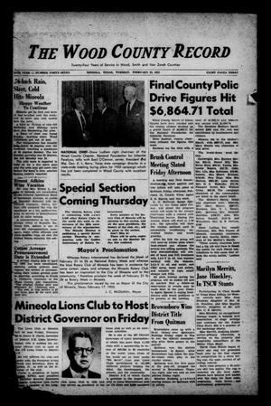 The Wood County Record (Mineola, Tex.), Vol. 24, No. 47, Ed. 1 Tuesday, February 22, 1955