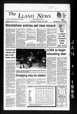 The Llano News (Llano, Tex.), Vol. 107, No. 13, Ed. 1 Thursday, January 12, 1995