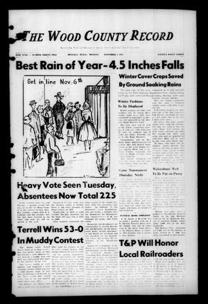 The Wood County Record (Mineola, Tex.), Vol. 26, No. 32, Ed. 1 Monday, November 5, 1956