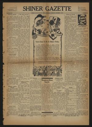 Primary view of object titled 'Shiner Gazette (Shiner, Tex.), Vol. 46, No. 49, Ed. 1 Thursday, December 7, 1939'.