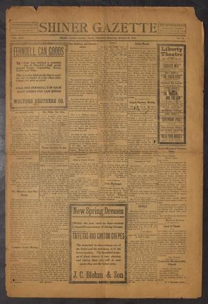 Primary view of object titled 'Shiner Gazette (Shiner, Tex.), Vol. 30, No. 13, Ed. 1 Thursday, January 11, 1923'.