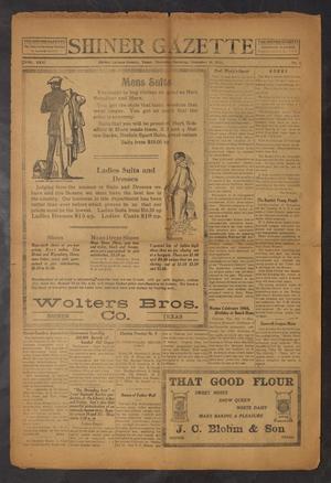 Shiner Gazette (Shiner, Tex.), Vol. 30, No. 6, Ed. 1 Thursday, November 16, 1922