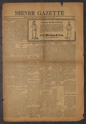 Shiner Gazette (Shiner, Tex.), Vol. 30, No. 51, Ed. 1 Thursday, October 4, 1923