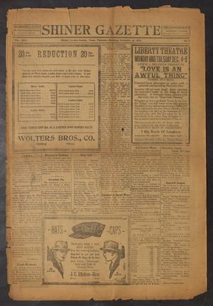 Shiner Gazette (Shiner, Tex.), Vol. 30, No. 8, Ed. 1 Thursday, November 30, 1922