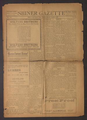 Shiner Gazette (Shiner, Tex.), Vol. 25, No. 8, Ed. 1 Thursday, November 8, 1917