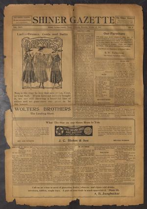 Primary view of object titled 'Shiner Gazette (Shiner, Tex.), Vol. 26, No. 6, Ed. 1 Thursday, October 31, 1918'.