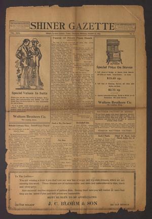 Shiner Gazette (Shiner, Tex.), Vol. 29, No. 3, Ed. 1 Thursday, October 27, 1921
