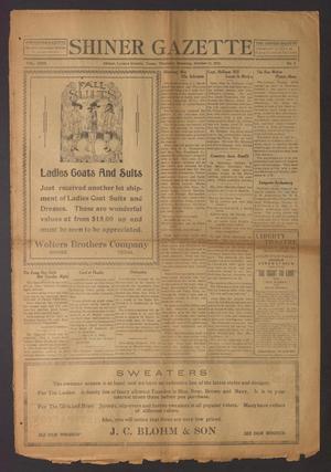 Shiner Gazette (Shiner, Tex.), Vol. 29, No. 1, Ed. 1 Thursday, October 13, 1921