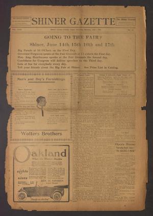 Shiner Gazette (Shiner, Tex.), Vol. 23, No. 38, Ed. 1 Thursday, June 1, 1916