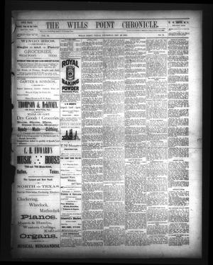 Primary view of object titled 'The Wills Point Chronicle. (Wills Point, Tex.), Vol. 11, No. 51, Ed. 1 Thursday, December 20, 1888'.