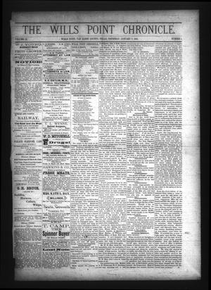 Primary view of object titled 'The Wills Point Chronicle. (Wills Point, Tex.), Vol. 9, No. 1, Ed. 1 Thursday, January 7, 1886'.