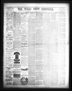 Primary view of object titled 'The Wills Point Chronicle. (Wills Point, Tex.), Vol. 10, No. 4, Ed. 1 Thursday, January 27, 1887'.