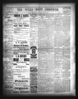 Primary view of object titled 'The Wills Point Chronicle. (Wills Point, Tex.), Vol. 11, No. 35, Ed. 1 Thursday, August 30, 1888'.