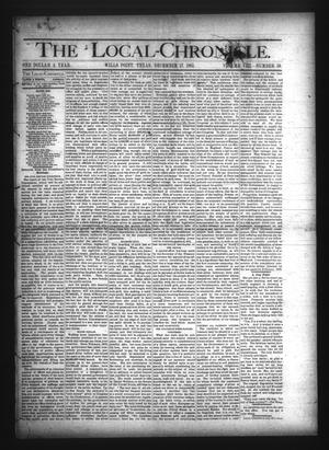 Primary view of object titled 'The Local-Chronicle. (Wills Point, Tex.), Vol. 8, No. 50, Ed. 1 Thursday, December 17, 1885'.