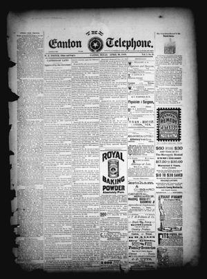 The Canton Telephone. (Canton, Tex.), Vol. 7, No. 41, Ed. 1 Friday, April 26, 1889
