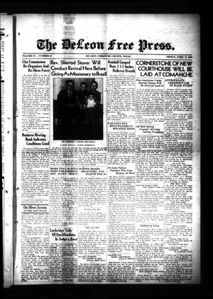 Primary view of object titled 'The DeLeon Free Press. (De Leon, Tex.), Vol. 49, No. 43, Ed. 1 Friday, April 12, 1940'.